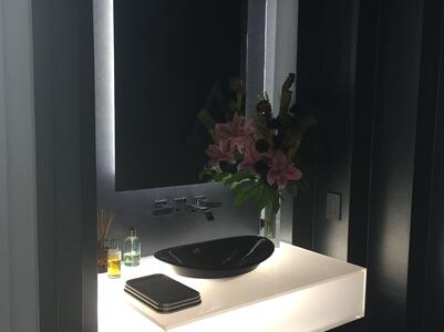 Черная акриловая раковина для ванной S022 Black